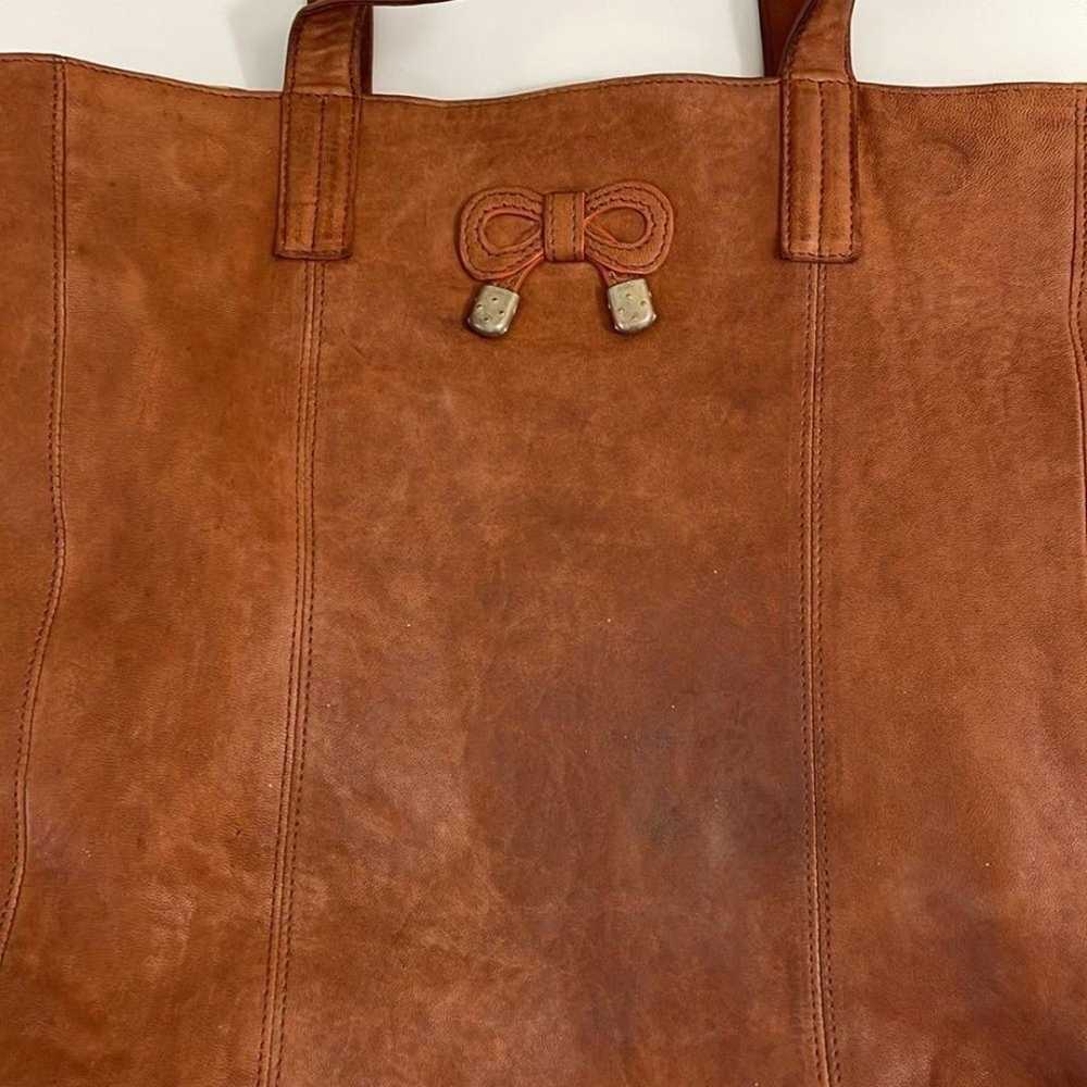 See by Chloe tan leather large tote shoulder bag … - image 4