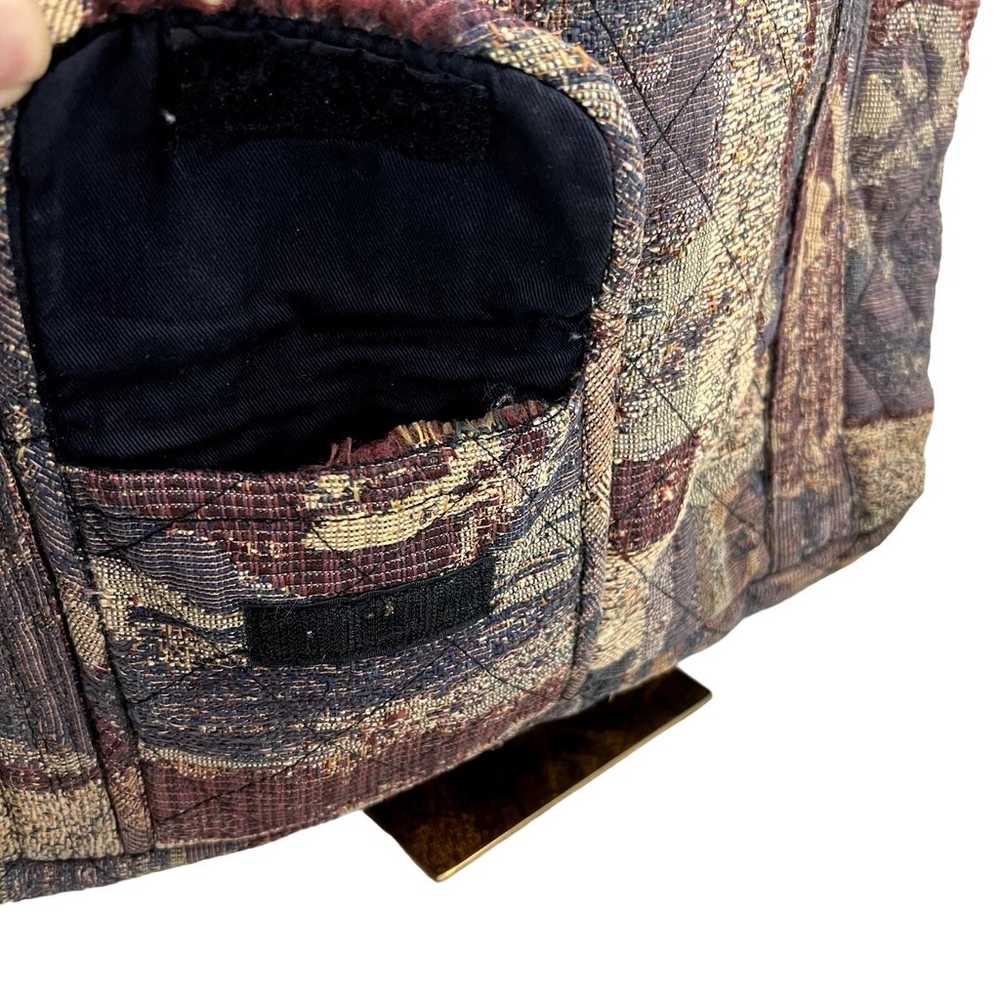 Anu Krikul Hand Made in USA Tapestry Retro Bag To… - image 10