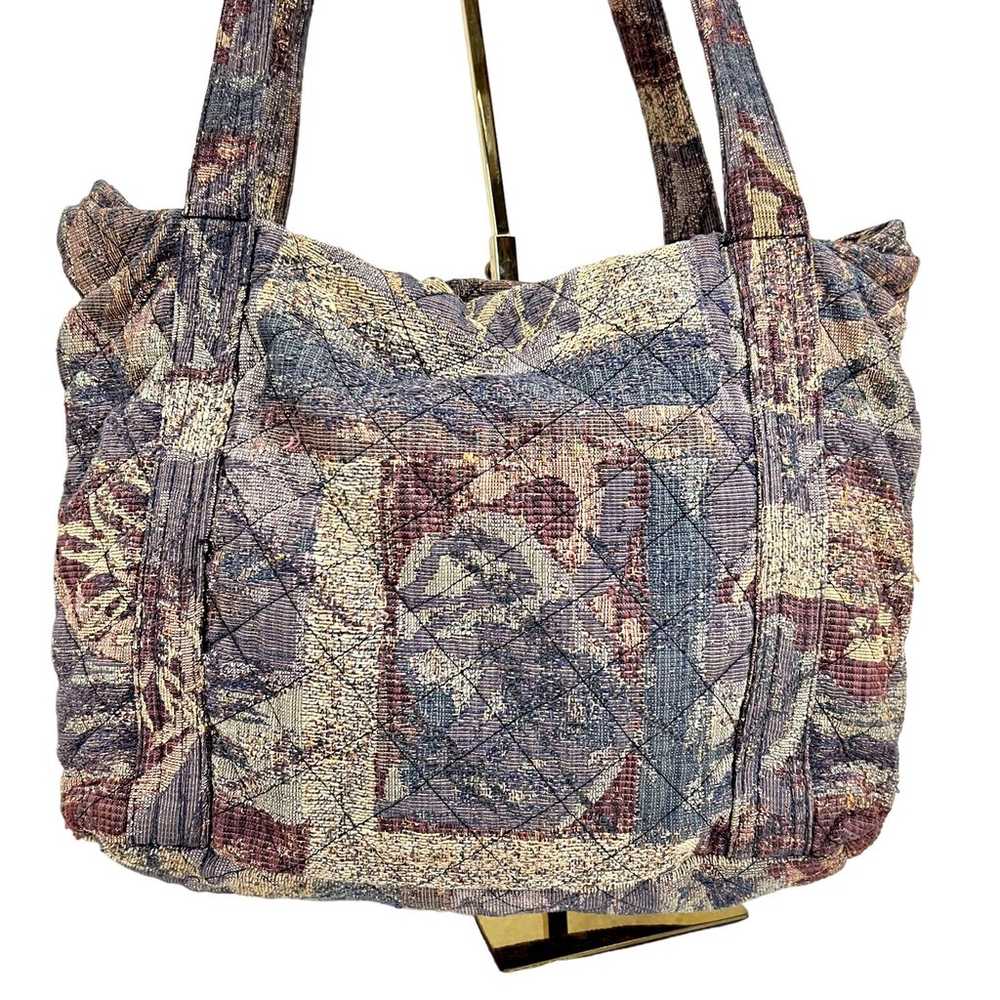 Anu Krikul Hand Made in USA Tapestry Retro Bag To… - image 12