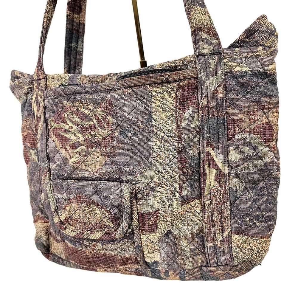 Anu Krikul Hand Made in USA Tapestry Retro Bag To… - image 2