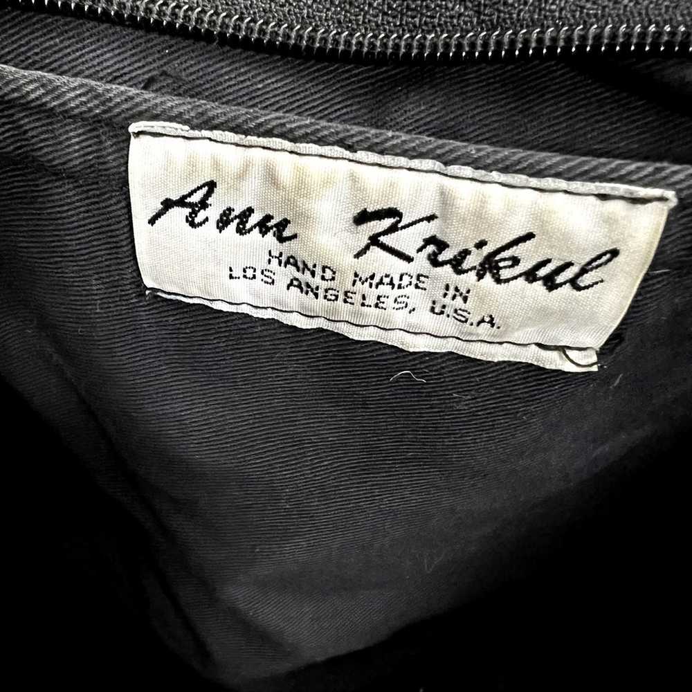 Anu Krikul Hand Made in USA Tapestry Retro Bag To… - image 3