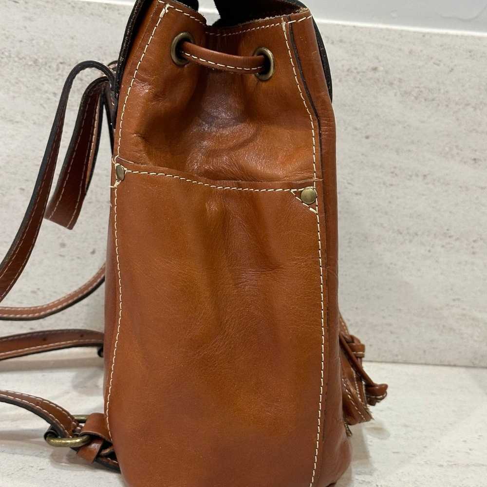 Patricia Nash Aberdeen Tan Brown Leather Backpack… - image 6