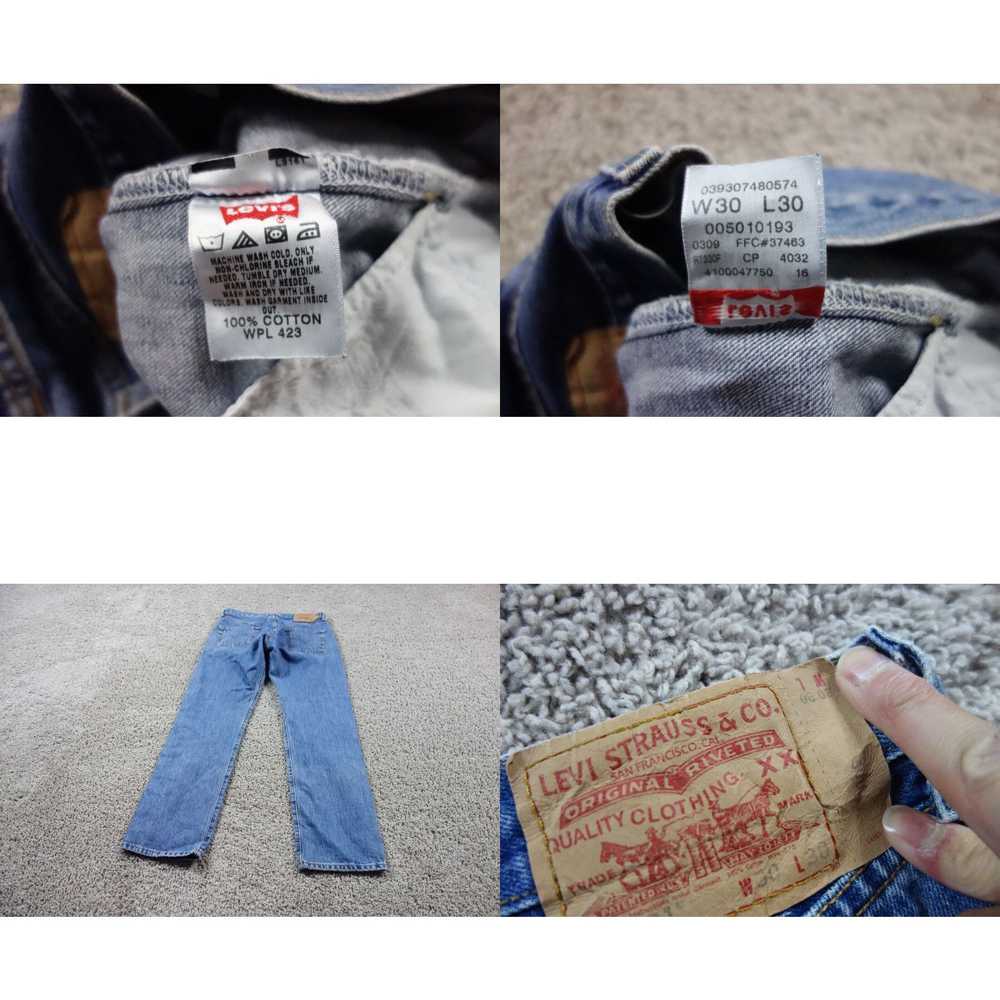 Levi's VINTAGE Levis 501 Jeans Mens 30x30 Blue St… - image 4