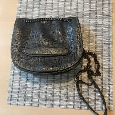 Coach Vintage Black Leather Saddle Bag - image 1