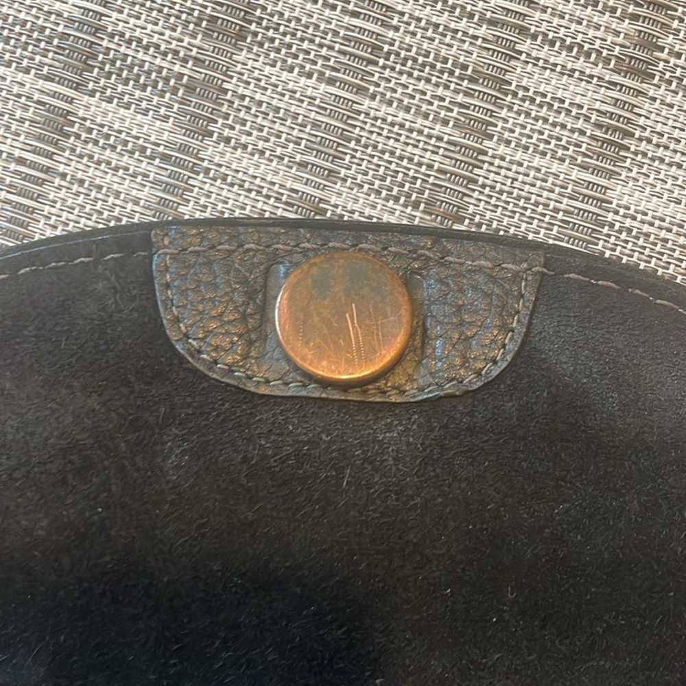 Coach Vintage Black Leather Saddle Bag - image 6