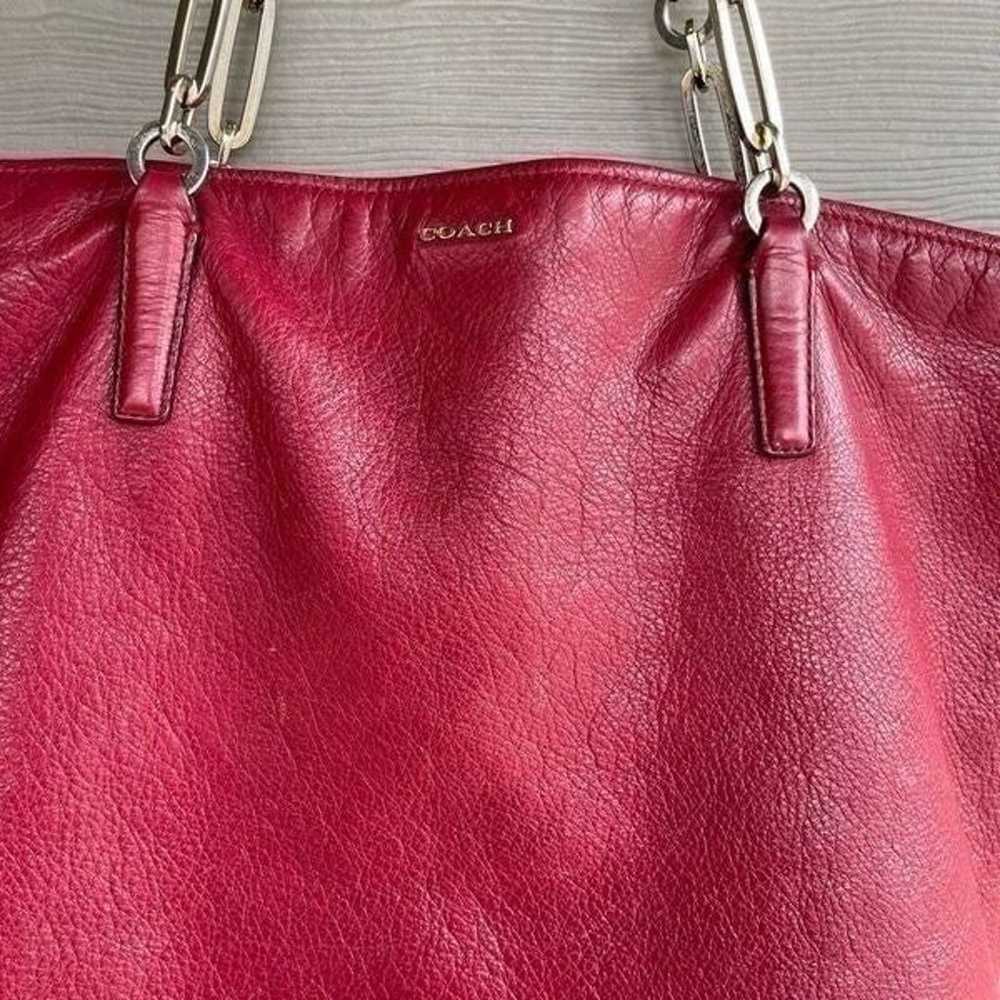 Coach red leather purse - image 3