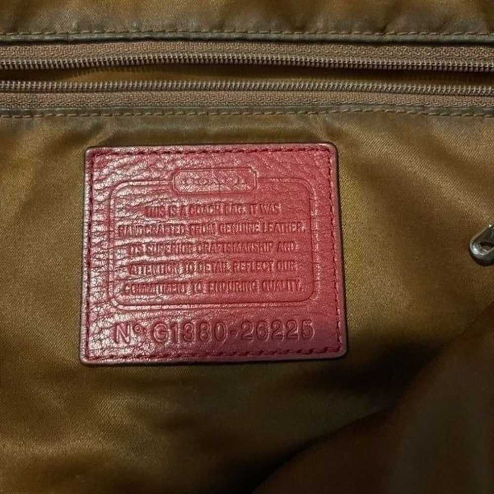 Coach red leather purse - image 9
