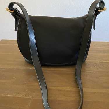 COACH Black Leather Vintage FLETCHER FLAP Crossbody Bag #4150 shops