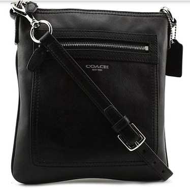 Coach Legacy Black Leather Swingpack Handbag - image 1