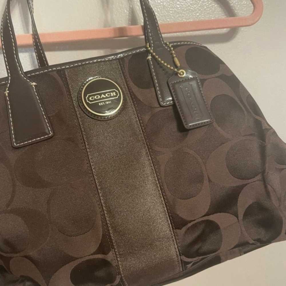 Coach Brown Tote - image 8
