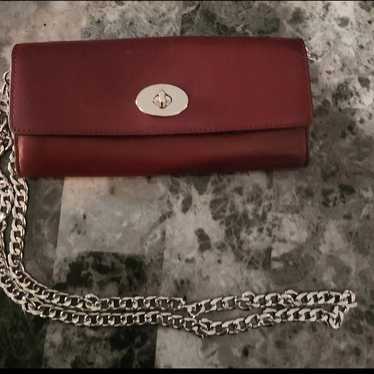 Coach Slim Envelope Wallet with Chain