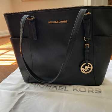 Michael kors jet set black bag - image 1