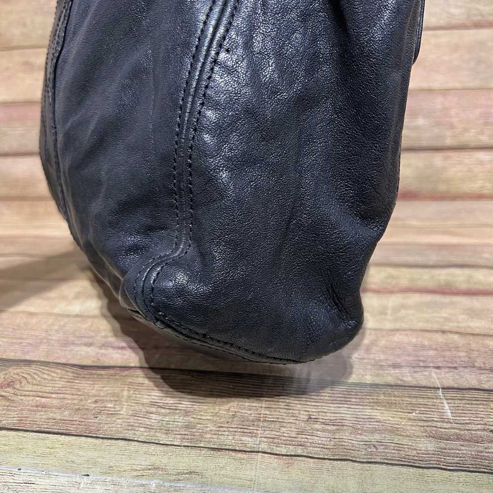 Juicy Couture Black Leather Y2K Shoulder Bag - image 5