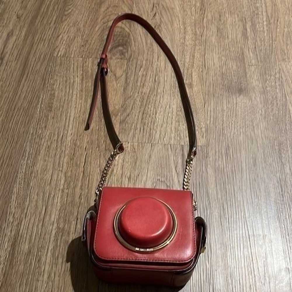 Red Leather Scout Camera Crossbody Bag b - image 3