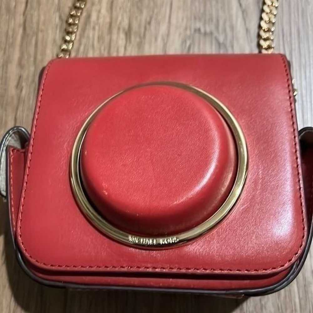Red Leather Scout Camera Crossbody Bag b - image 4