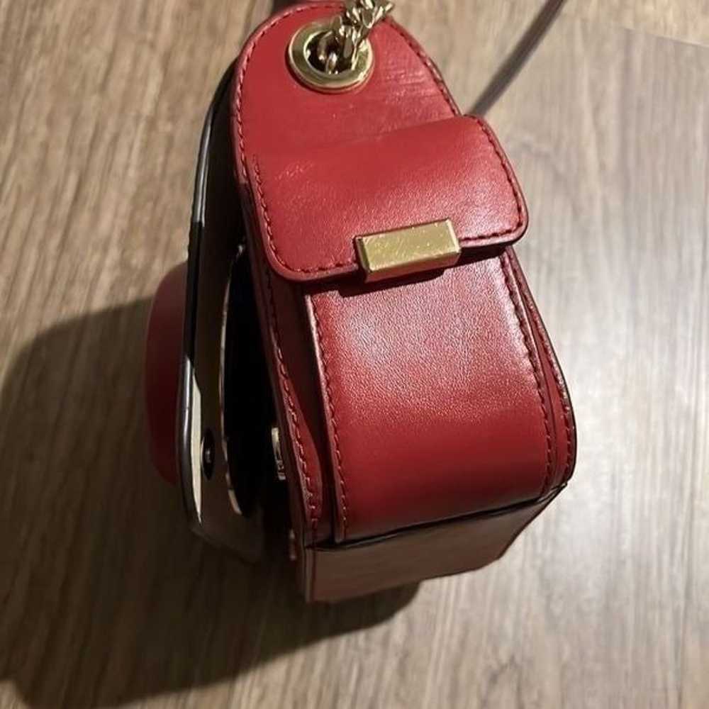 Red Leather Scout Camera Crossbody Bag b - image 5