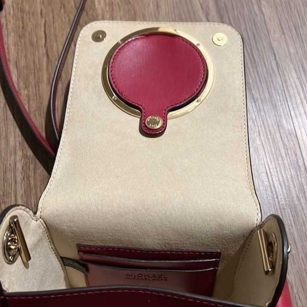 Red Leather Scout Camera Crossbody Bag b - image 8