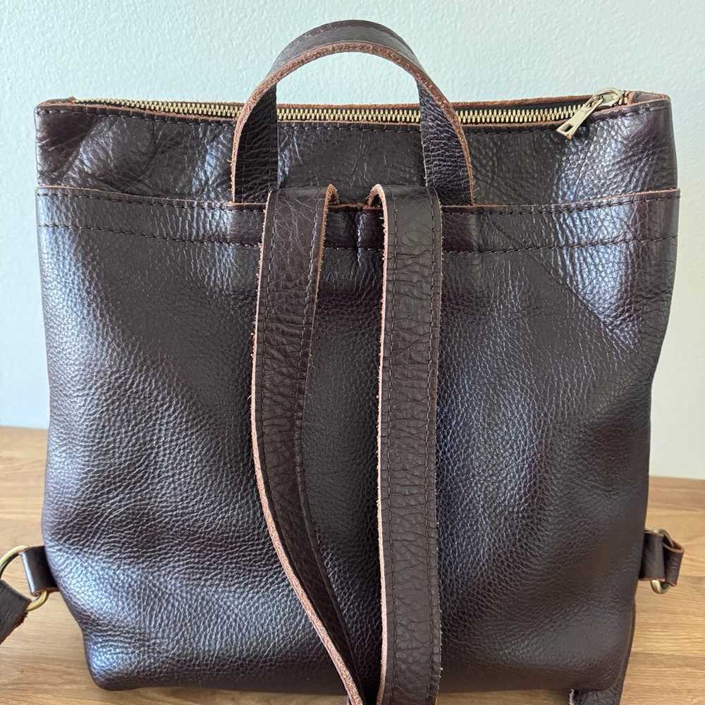 Portland Leather Coldbrew Tote Backpack - image 2