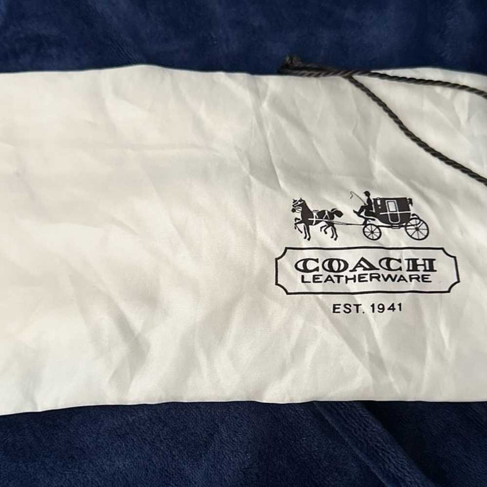 Vintage Coach Sheridan Navy Leather Crossbody Bag… - image 10