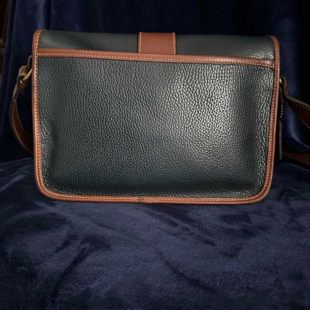 Vintage Coach Sheridan Navy Leather Crossbody Bag… - image 4