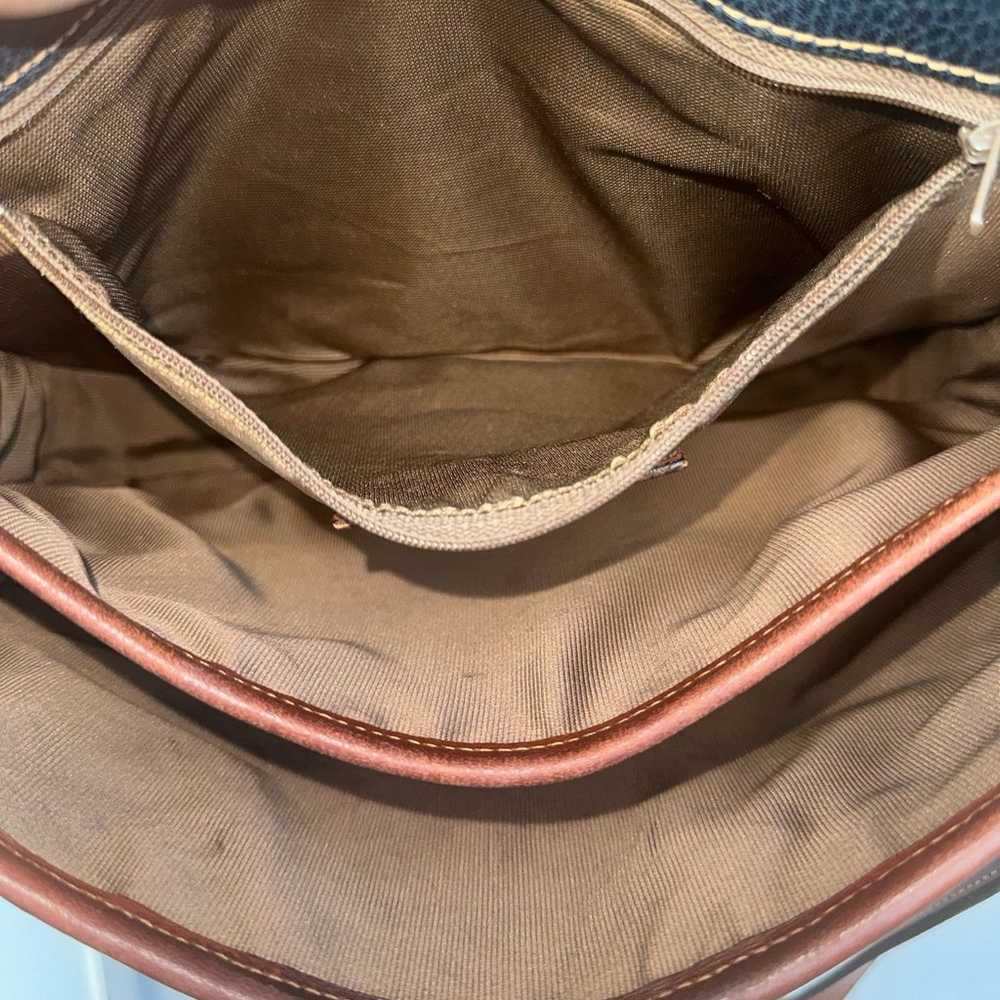 Vintage Coach Sheridan Navy Leather Crossbody Bag… - image 5