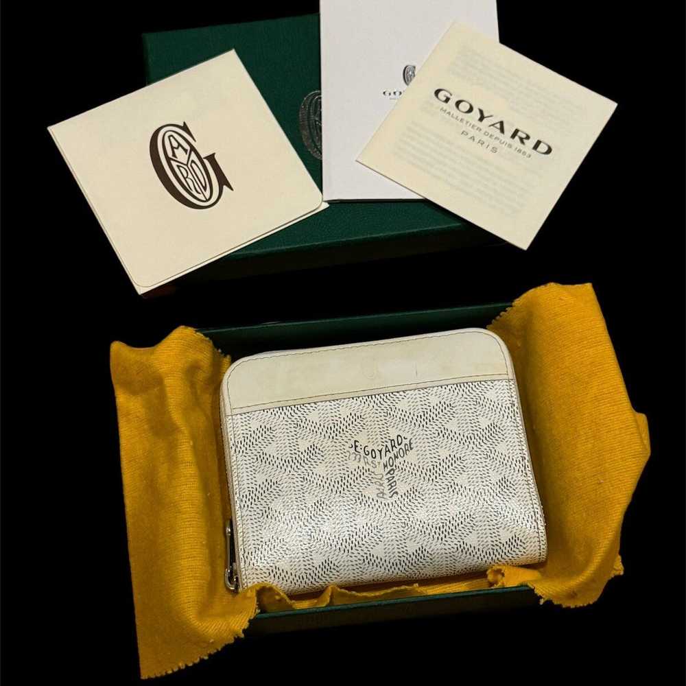 Goyard *RARE* Goyard White Zip Wallet/Coin Pouch - image 1