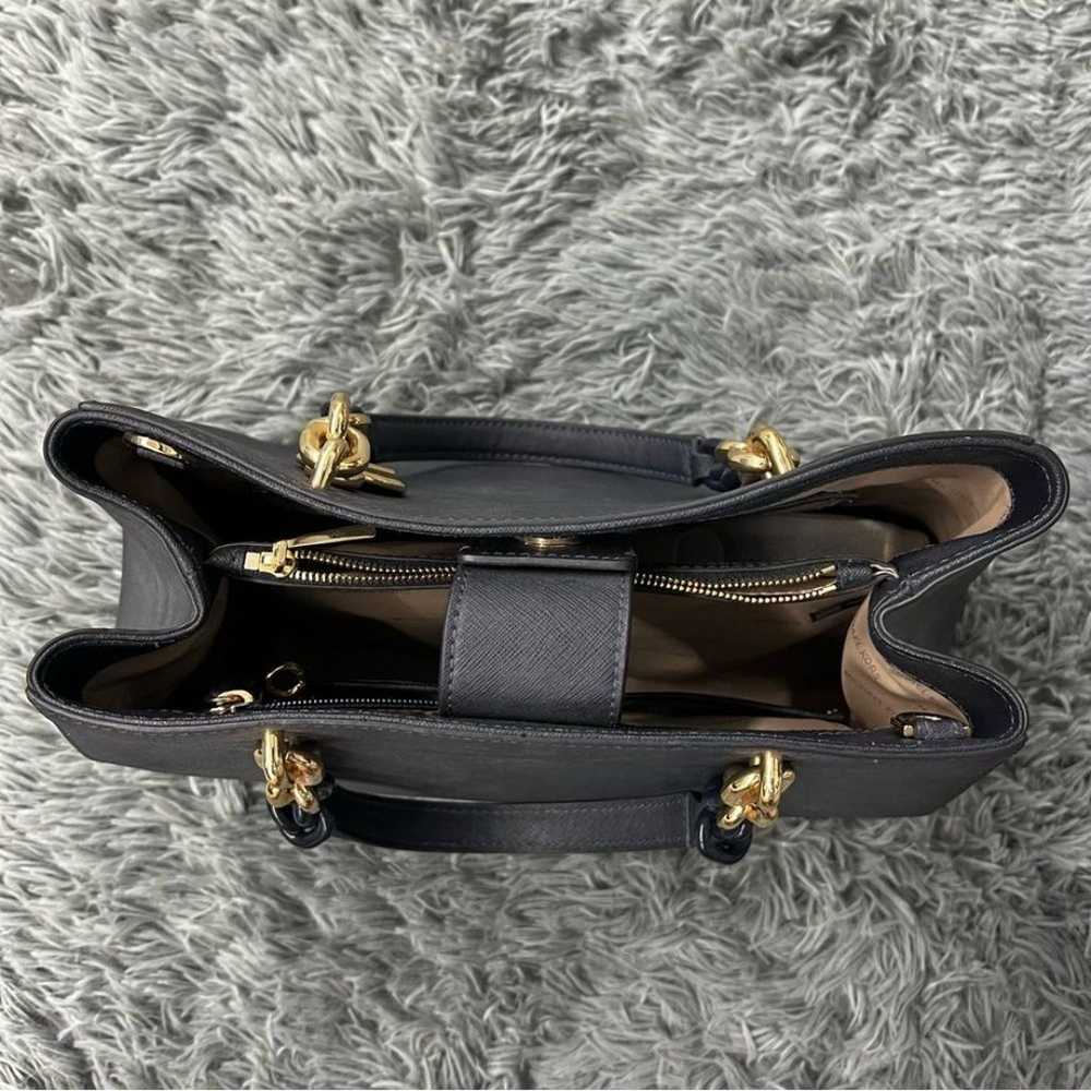 Michael Kors Cynthia Saffiano Leather Satchel Gol… - image 7