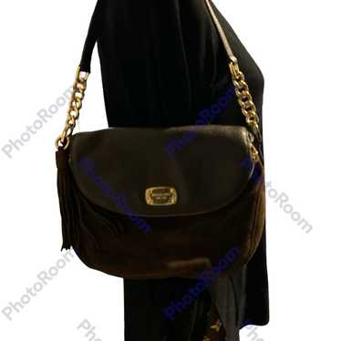 Brown suede and leather Bag - image 1