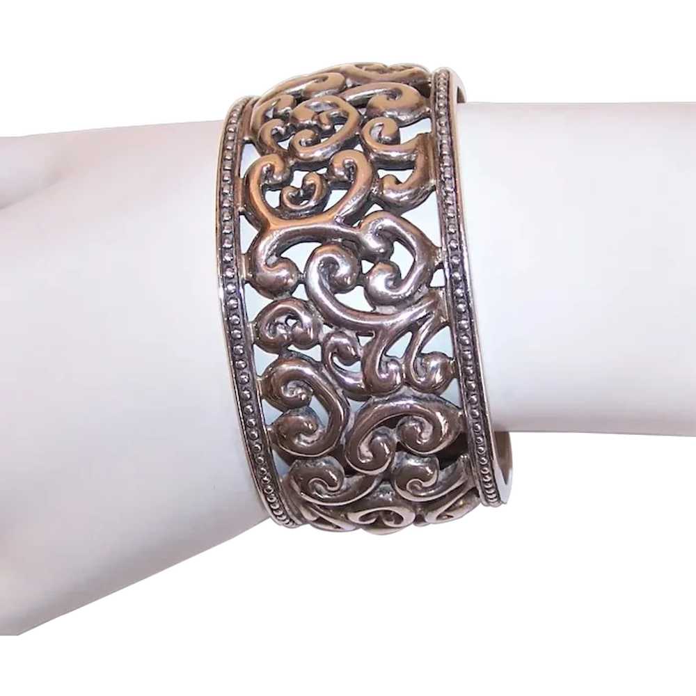 Made in Thailand Thai Sterling Silver Cuff Bracel… - image 1