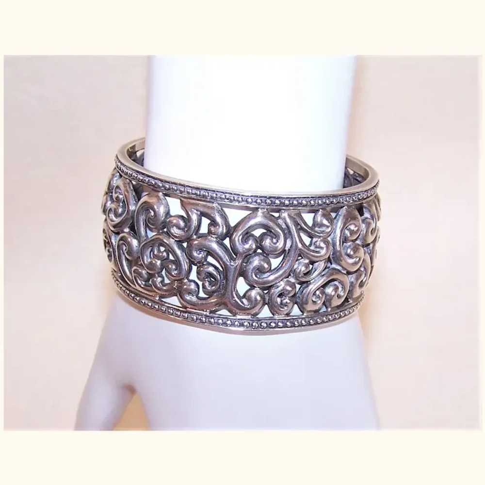 Made in Thailand Thai Sterling Silver Cuff Bracel… - image 2