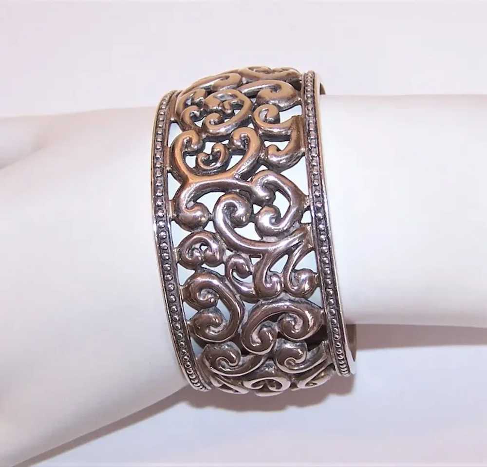 Made in Thailand Thai Sterling Silver Cuff Bracel… - image 3