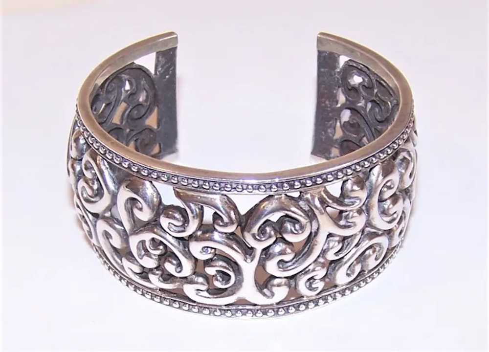 Made in Thailand Thai Sterling Silver Cuff Bracel… - image 5