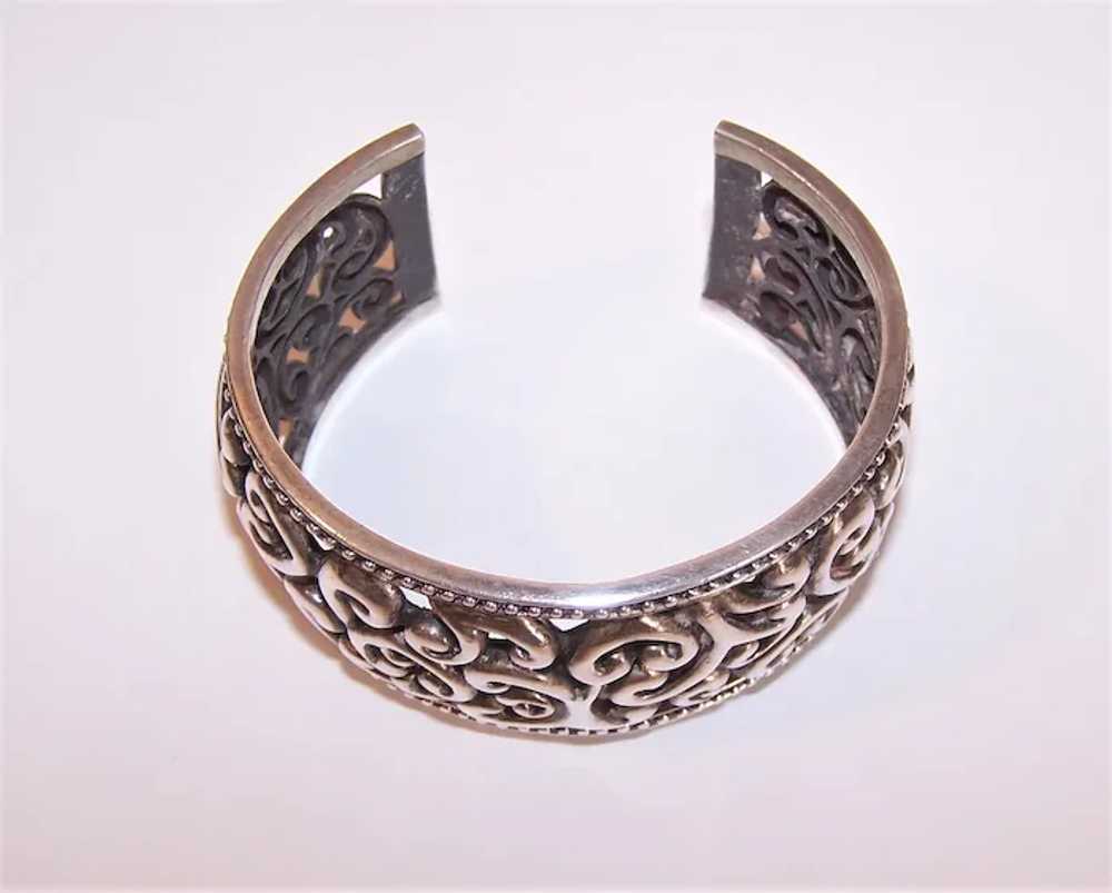 Made in Thailand Thai Sterling Silver Cuff Bracel… - image 6