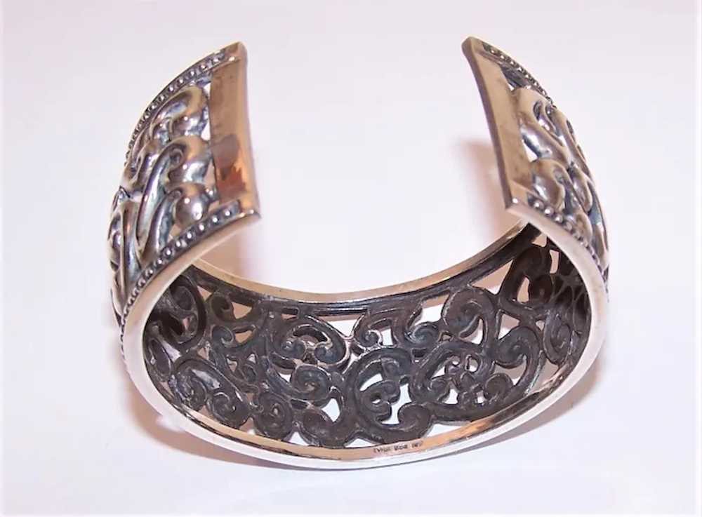 Made in Thailand Thai Sterling Silver Cuff Bracel… - image 7