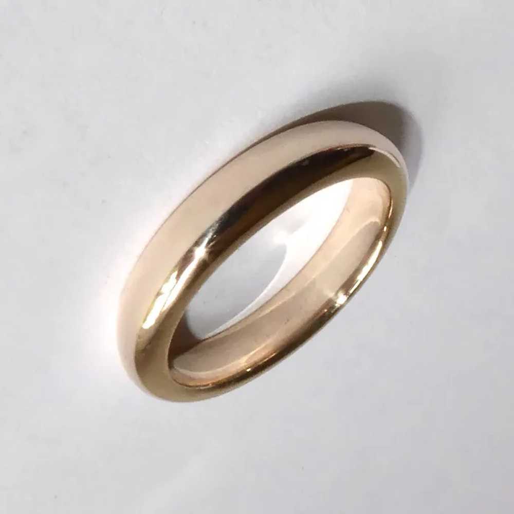 Classic Victorian 18k Heavy Domed Band Ring - image 11