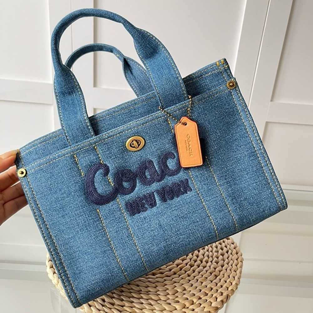 Coach Cargo Tote Canvas Crossbody Tote Bag - image 6