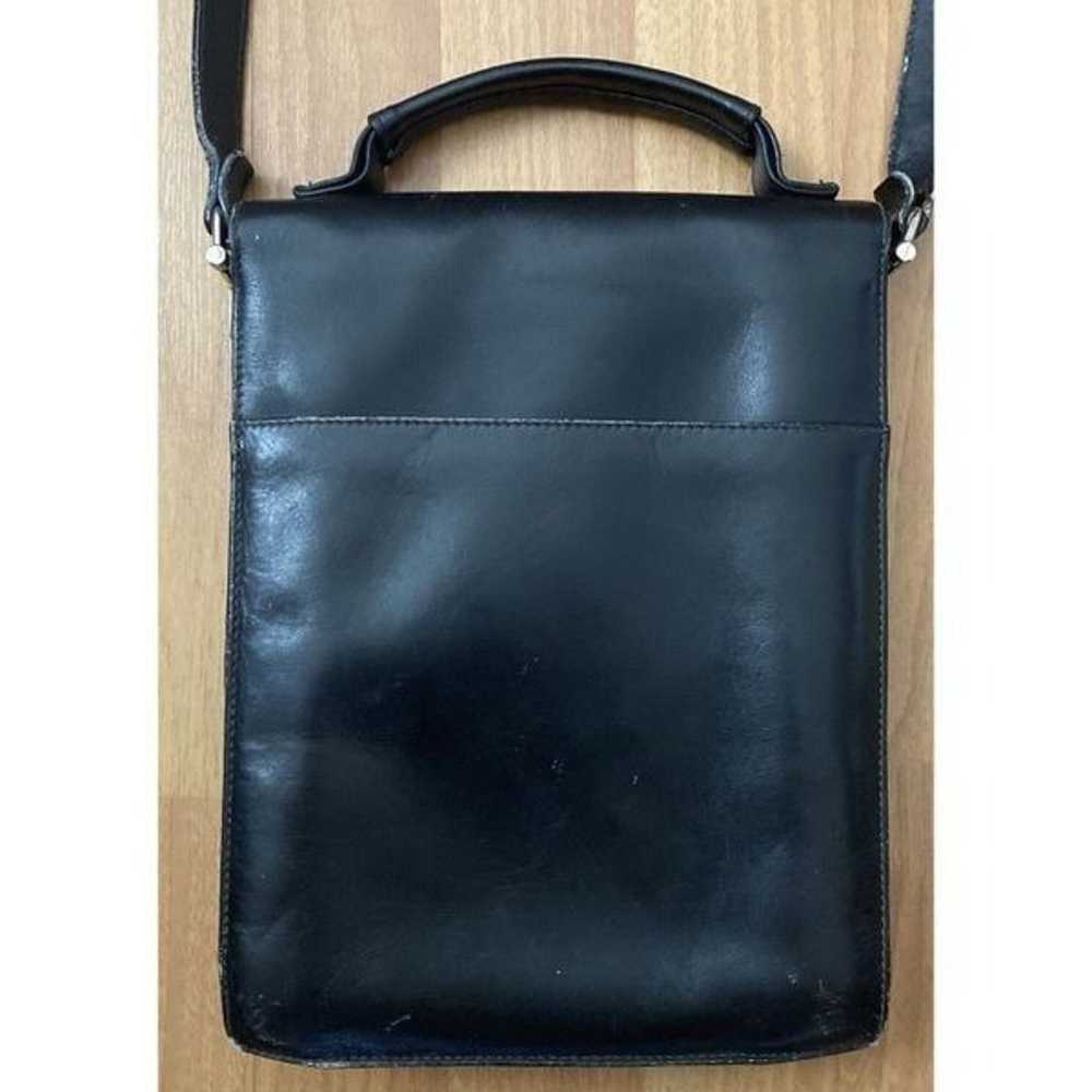 Vintage Rare Balenciaga Black Leather Shoulder Me… - image 5