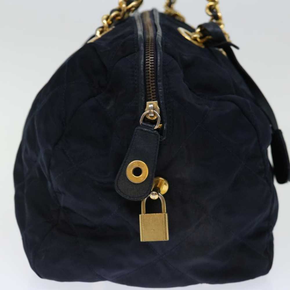 Prada PRADA Quilted Hand Bag Nylon Navy Auth ac28… - image 3