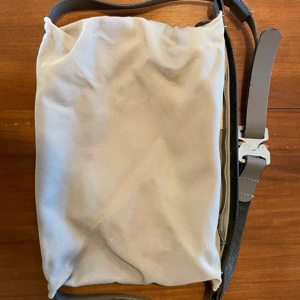 Thisispaper Transfer Bag - Light Grey Waxed Cotto… - image 9