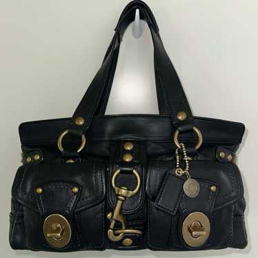 Very rare Coach Legacy Mandy 65th outlet Anniversary vachetta black satchel 10330