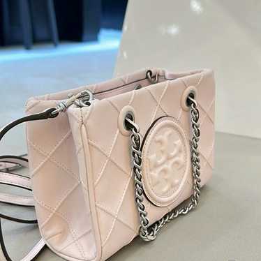 Tory burch mini light pink bag shoulder strap trip