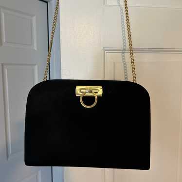 Vintage Salvatore Ferragamo suede bag