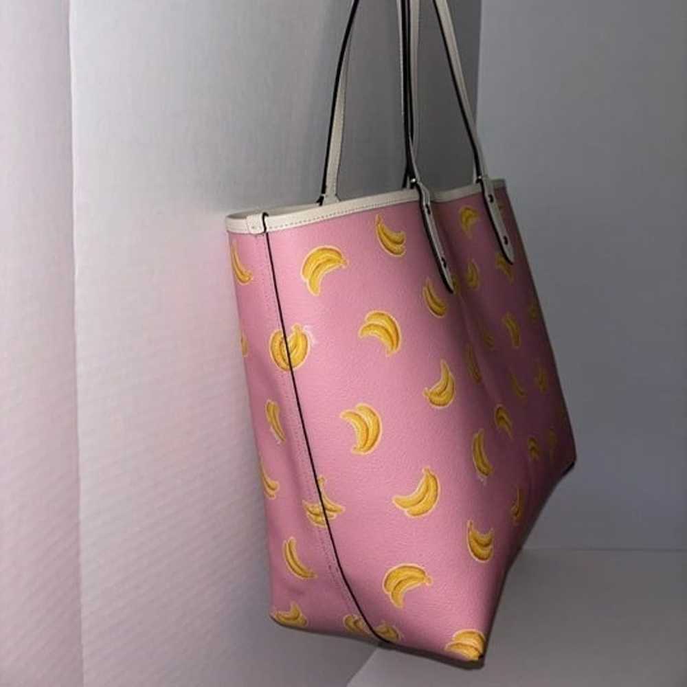 Coach Pink Banana Print Reversible Tote Limited E… - image 4