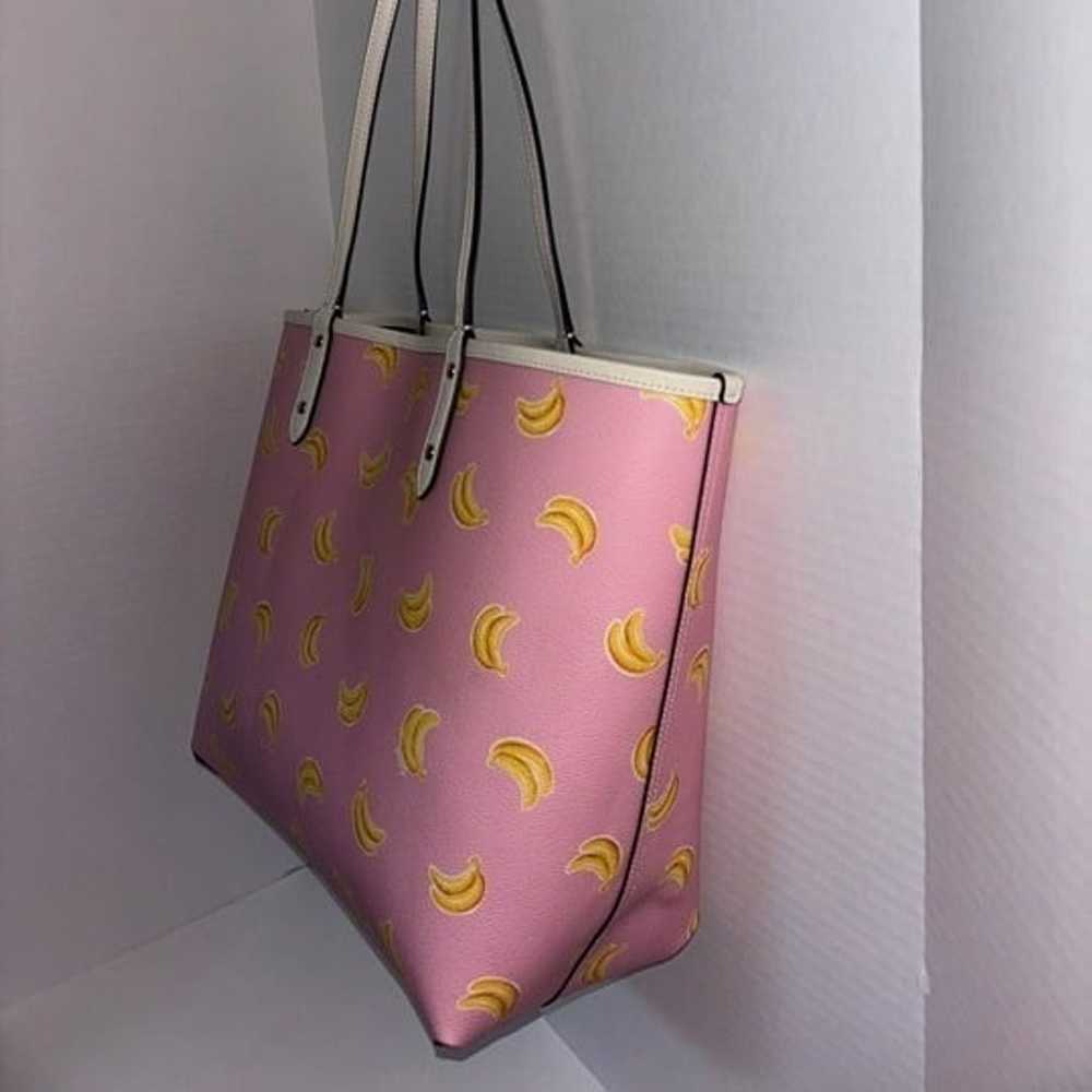 Coach Pink Banana Print Reversible Tote Limited E… - image 7