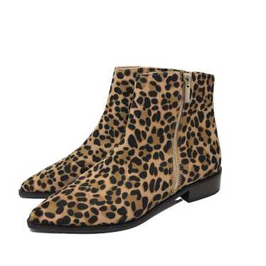 Sole Society Cadyna Leopard Suede Bootie 6.5 M An… - image 1