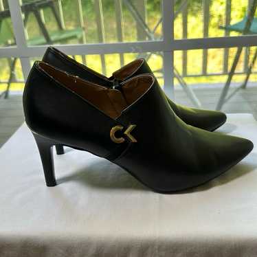 Calvin Klein Jennavie Black Leather Career Shoes … - image 1