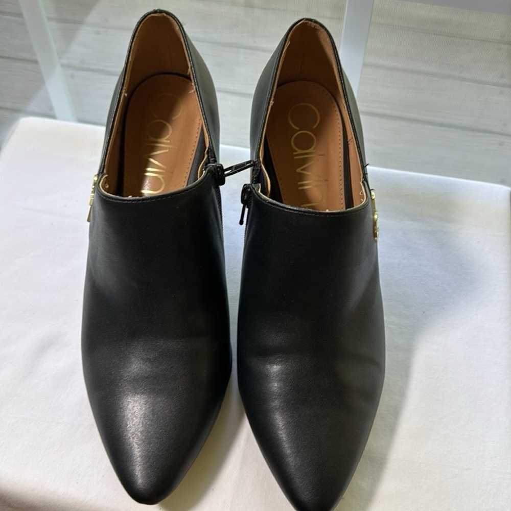 Calvin Klein Jennavie Black Leather Career Shoes … - image 2