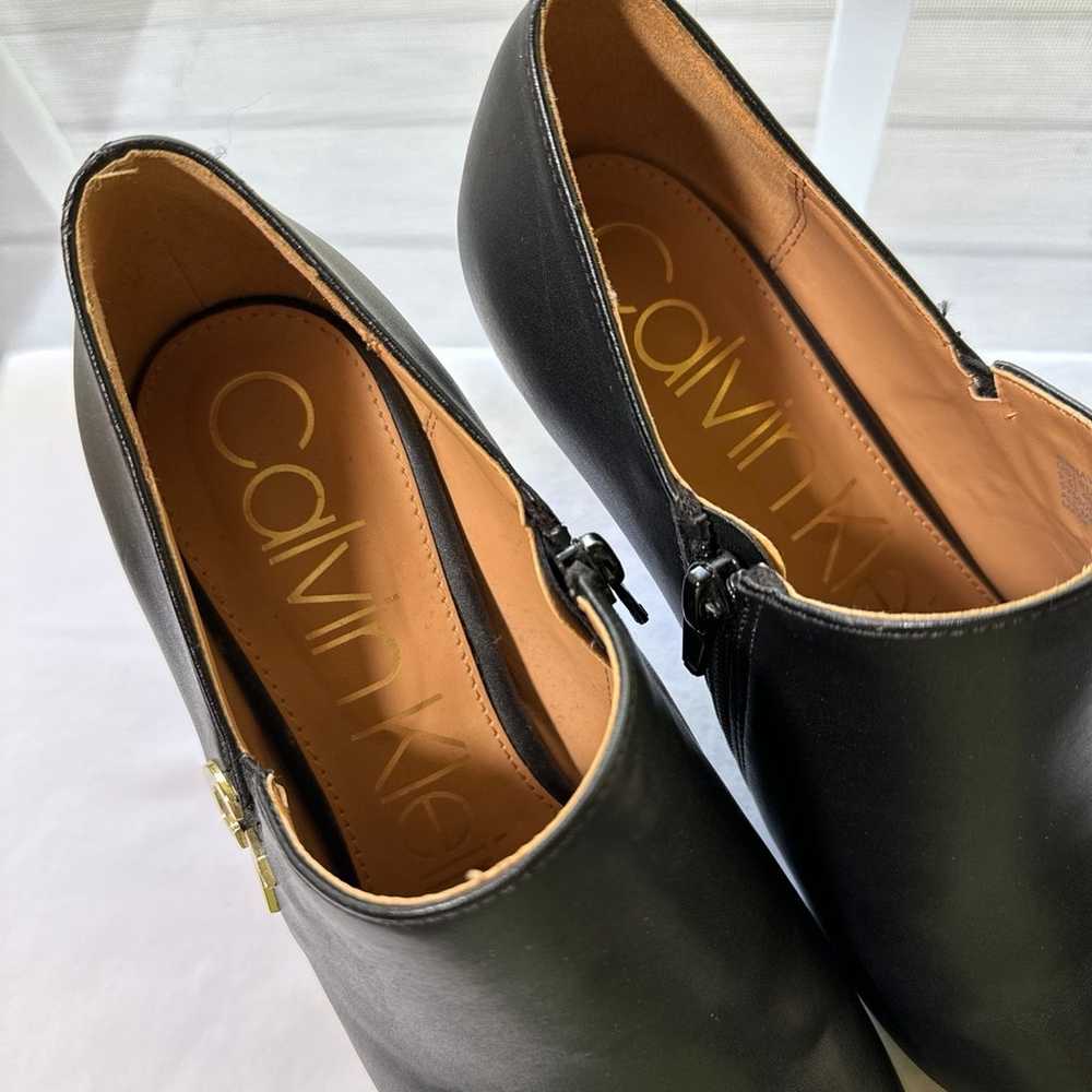 Calvin Klein Jennavie Black Leather Career Shoes … - image 3