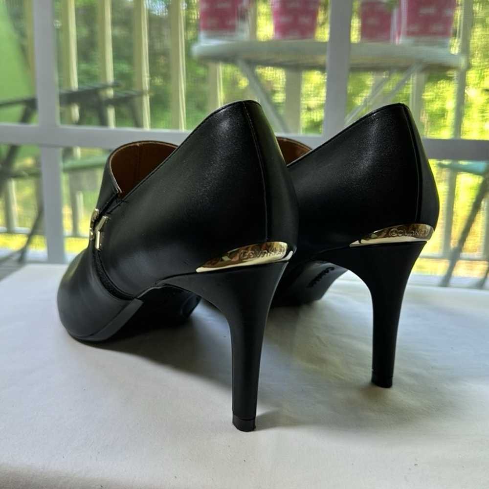 Calvin Klein Jennavie Black Leather Career Shoes … - image 5