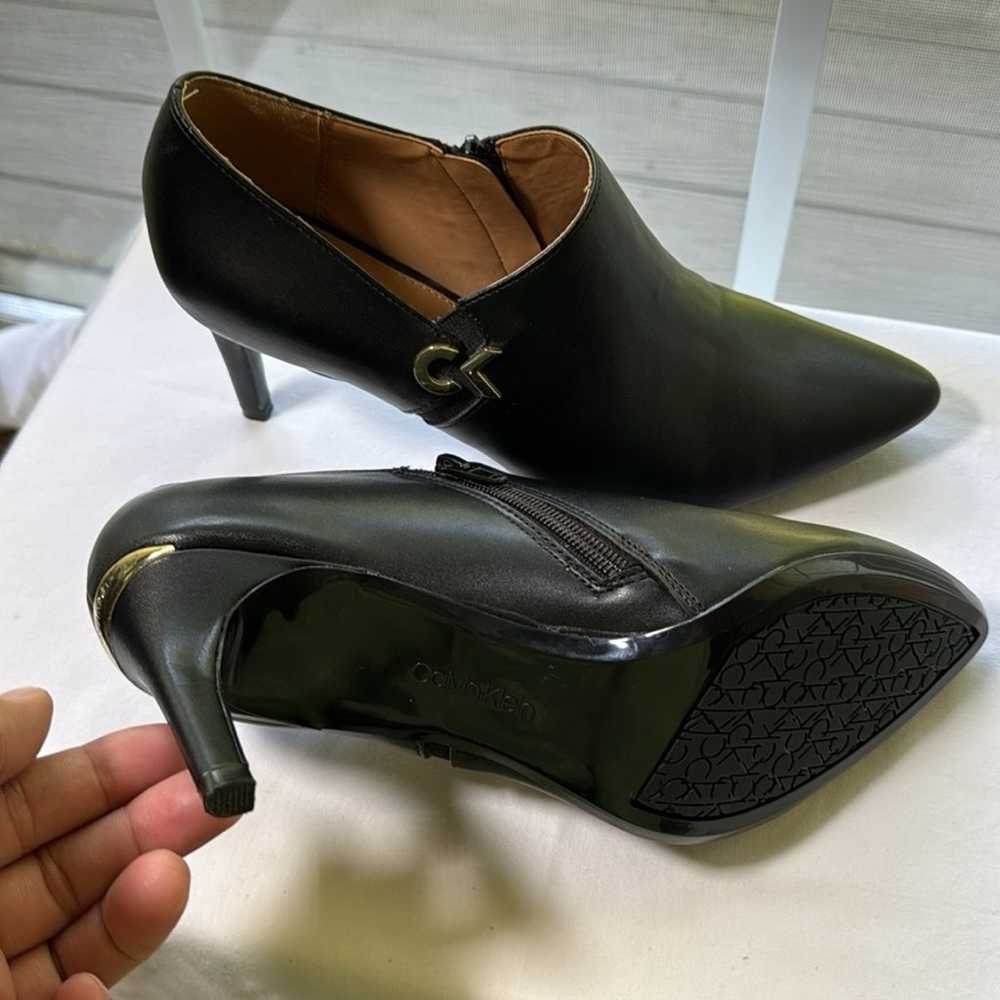 Calvin Klein Jennavie Black Leather Career Shoes … - image 6